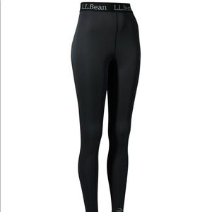LL Bean NWOT Black Base Layer Leggings/Long Undies